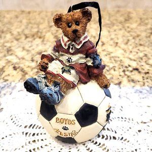 Boyd's Bears Christmas Ornament Resin, Soccer 1998, 4" Tall Boyd's Allstar